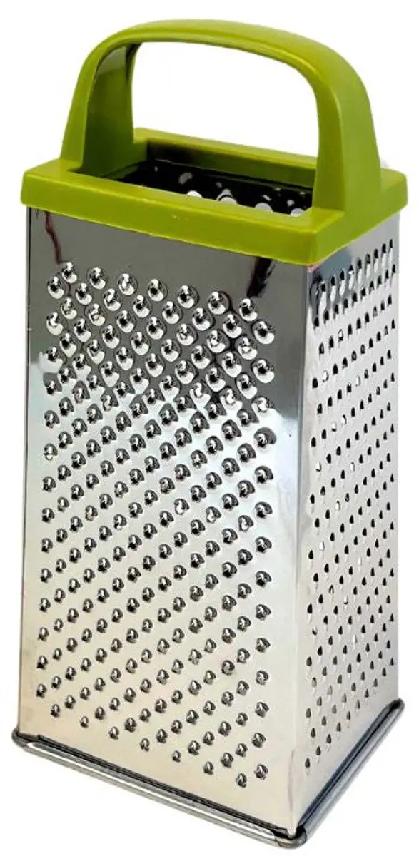 Fackelmann Zero Serie 687073 Kaasschaaf & Groenteschaaf - 4 Zijdig - 23cm - Groen/Grijs