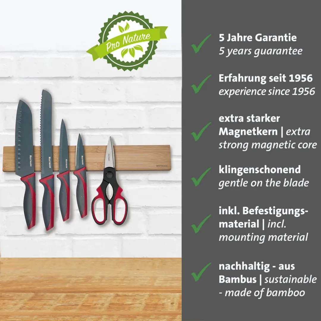 Westmark Magnetische Messenhouder Nature - Hout