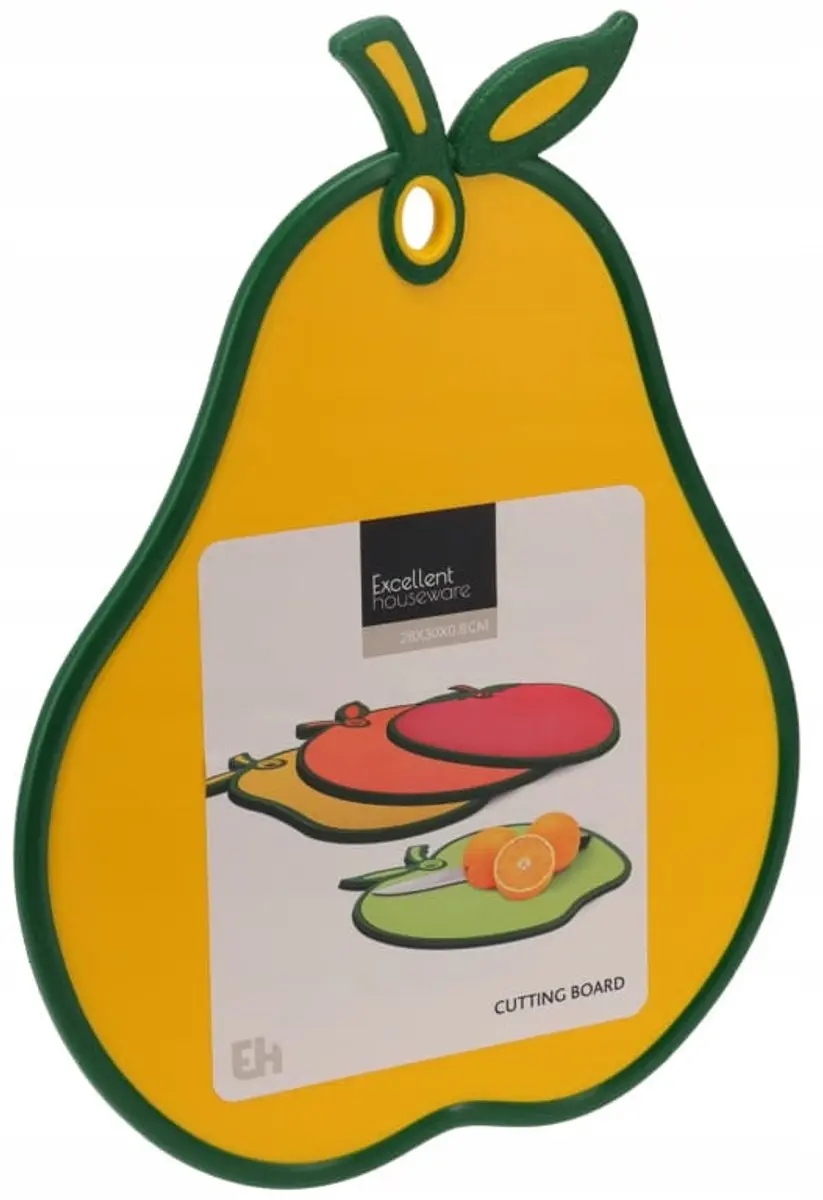Excellent Houseware Fruit Snijplank - Aardbei/Rood