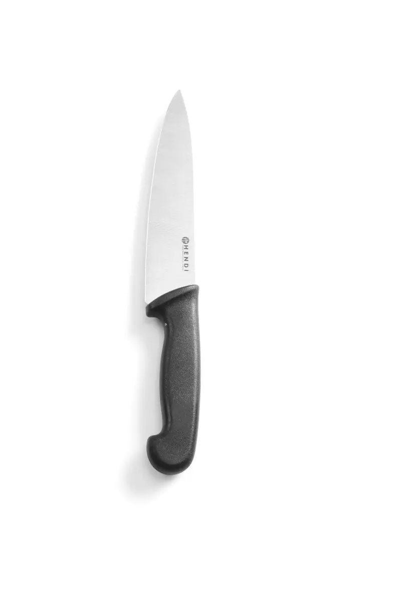 HENDI Koksmes 320mm - Roestvrij staal - Zwart heft