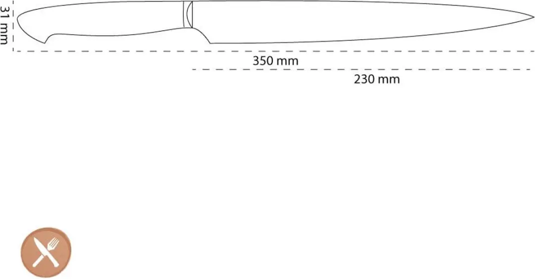Zwilling Bob Kramer Stainless Vleesmes 230mm - Zwart