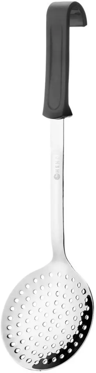 HENDI Ronde Schuimspaan 370x105mm - Zwart - Vaatwasserbestendig