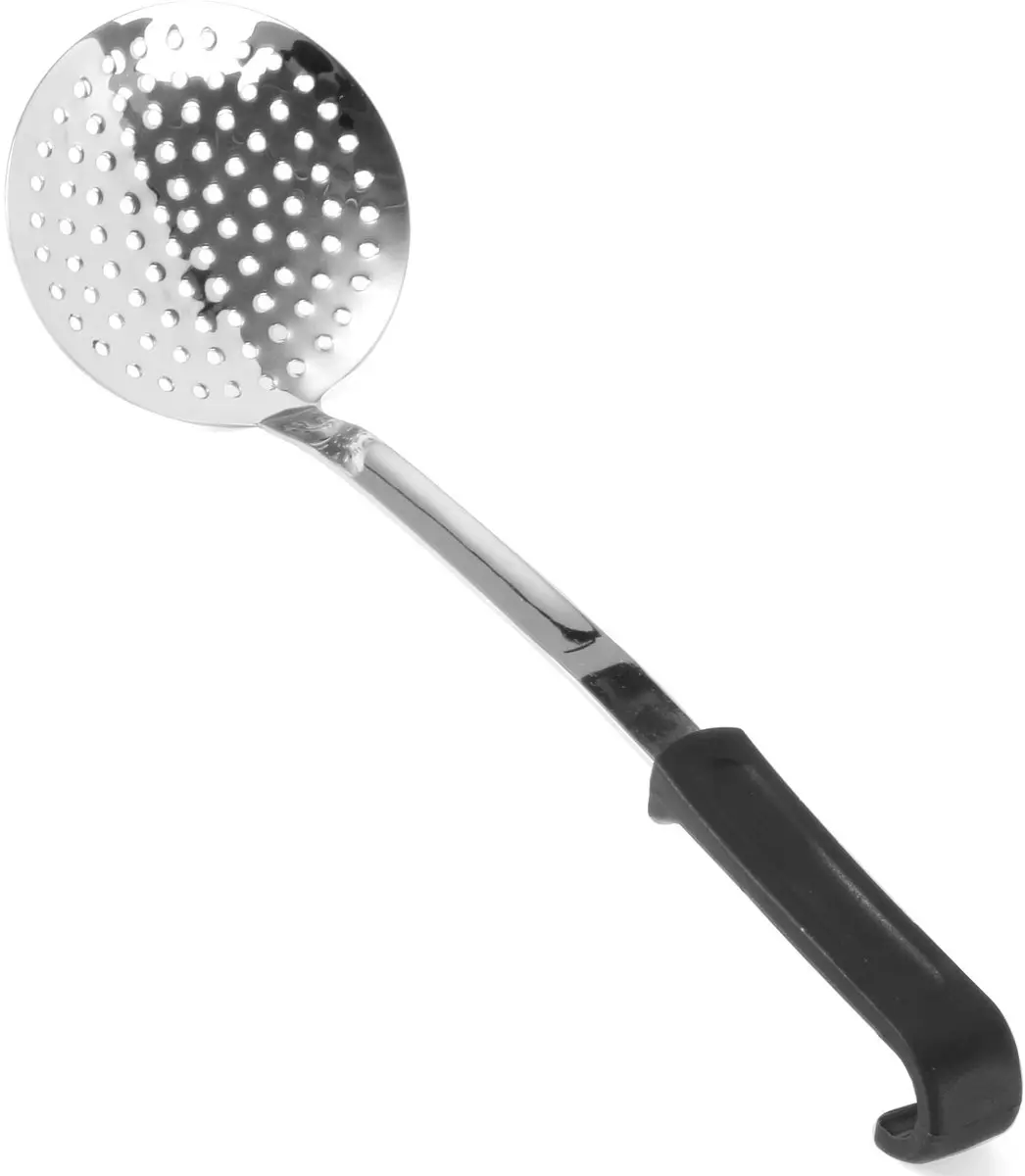 HENDI Ronde Schuimspaan 370x105mm - Zwart - Vaatwasserbestendig