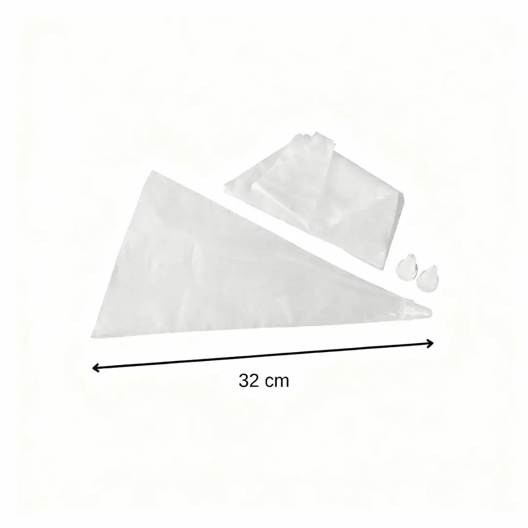 Zenker Smart Pastry Wegwerp Spuitzakken 20 Stuks - 32cm - Herbruikbare Mondjes