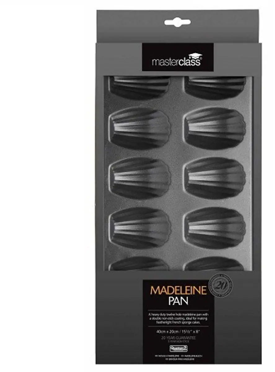 Masterclass Madeleines Bakplaat 12 Gaten - 40x20cm Grijs