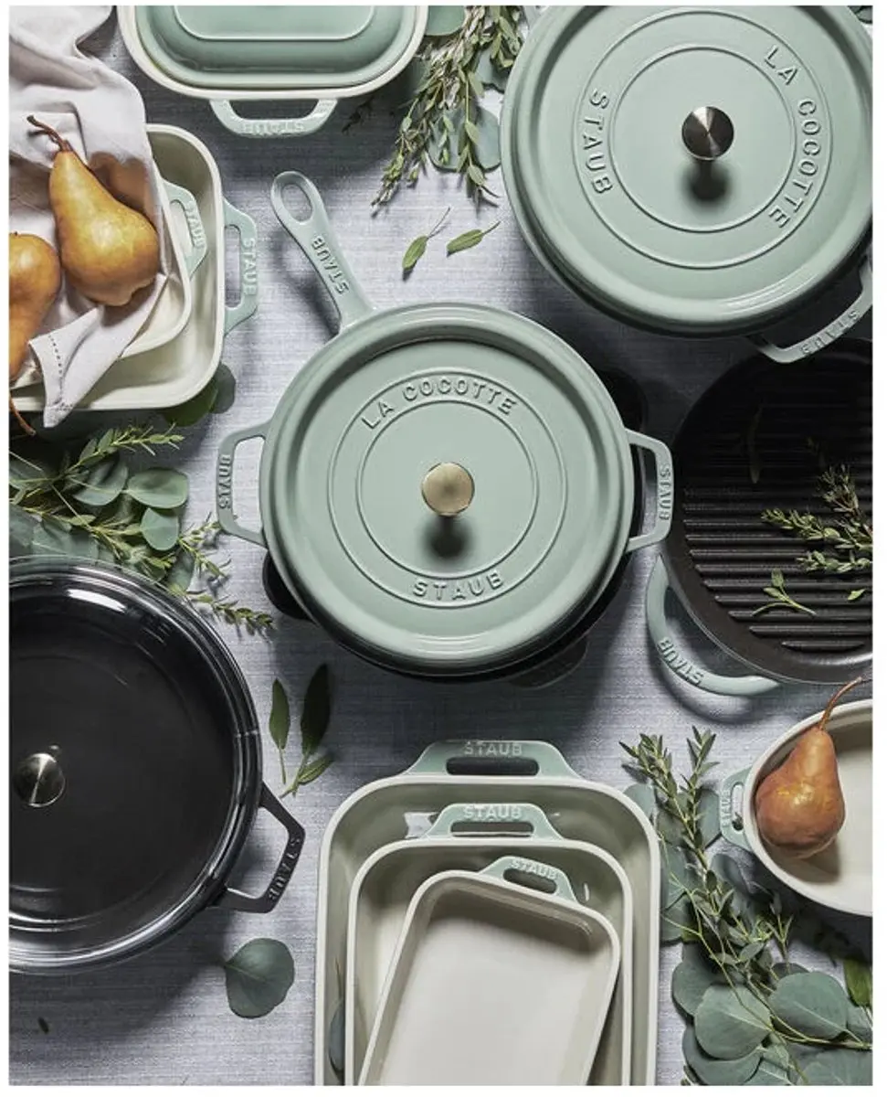 Staub Keramiek Ovenschaal Set 3-delig - 20x16cm/27x20cm/34x24cm - Eucalyptus