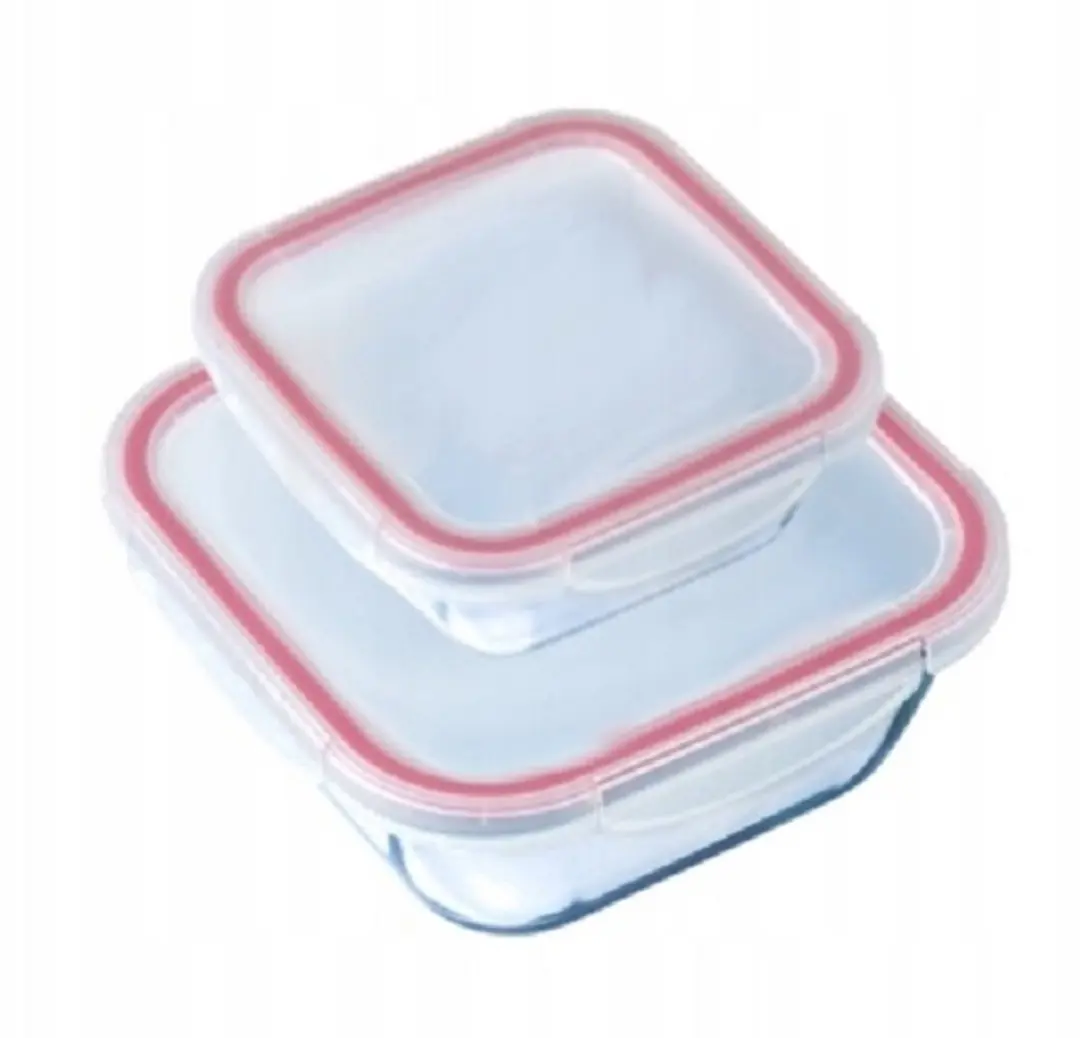 PYREX COOK&CLICK Set 2 Hermetische Glazen Bakken 2,8L