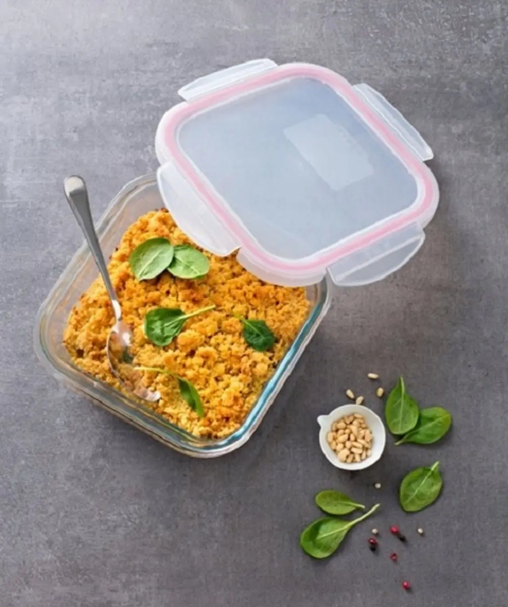PYREX COOK&CLICK Set 2 Hermetische Glazen Bakken 2,8L