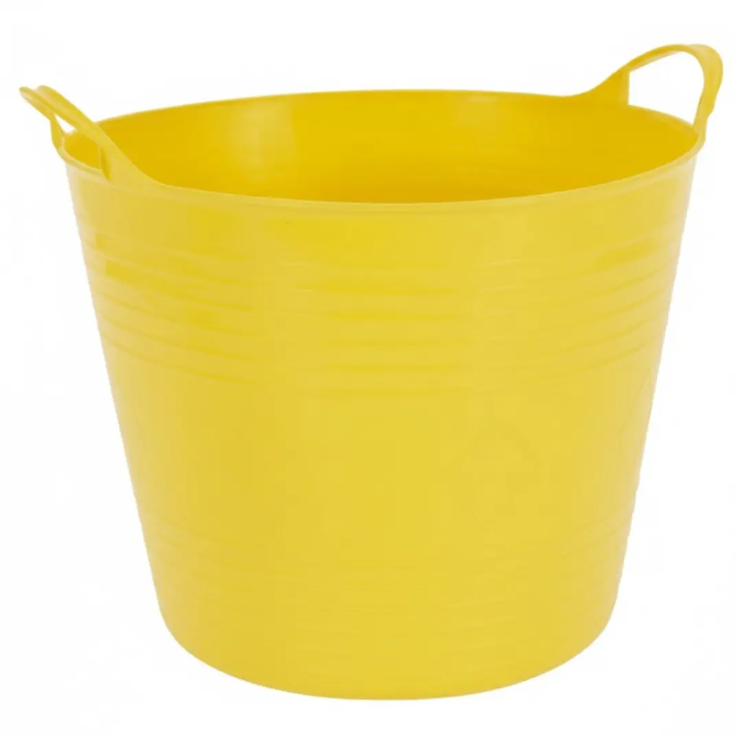 Excellent Houseware Flexibele Kuip/Emmer Geel - 27L - 2 Stuks