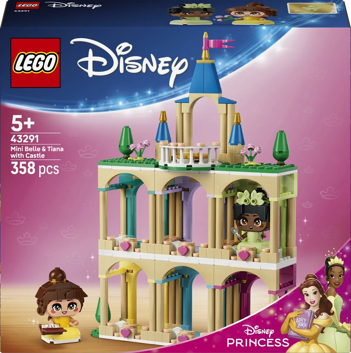 LEGO Disney Princess Kasteel Belle & Tiana 358 Stenen - Multicolor