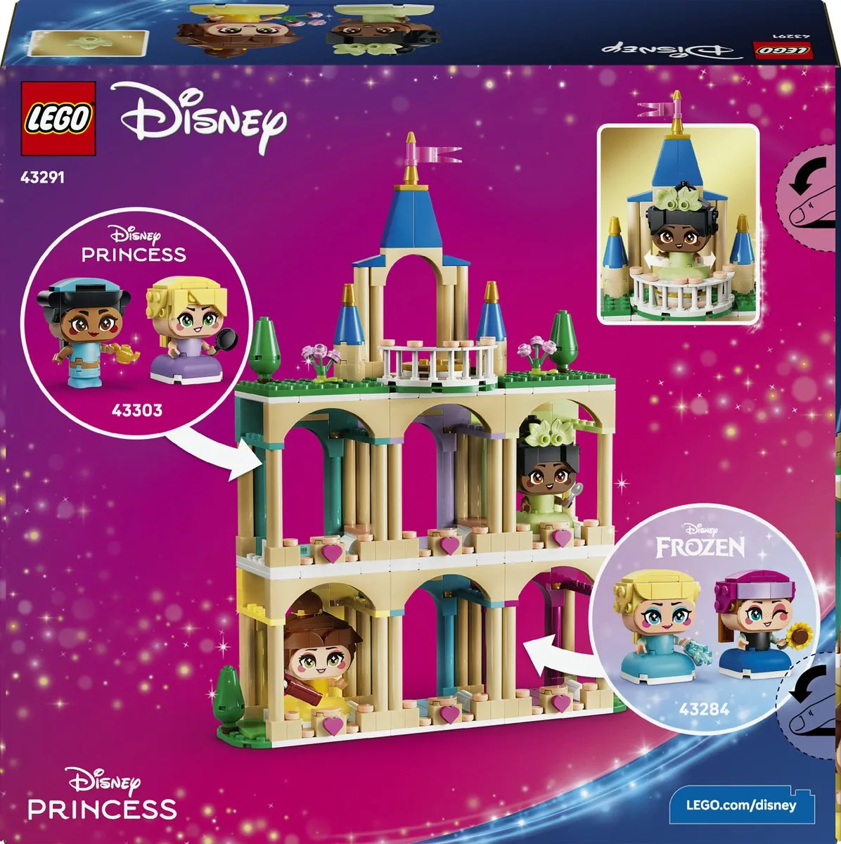LEGO Disney Princess Kasteel Belle & Tiana 358 Stenen - Multicolor