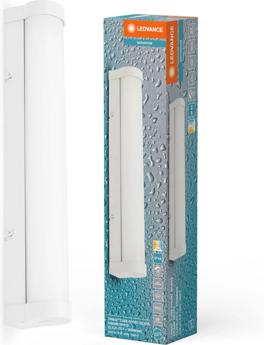 LEDVANCE Orbis Tube Frost Glass Wandlamp 40cm
