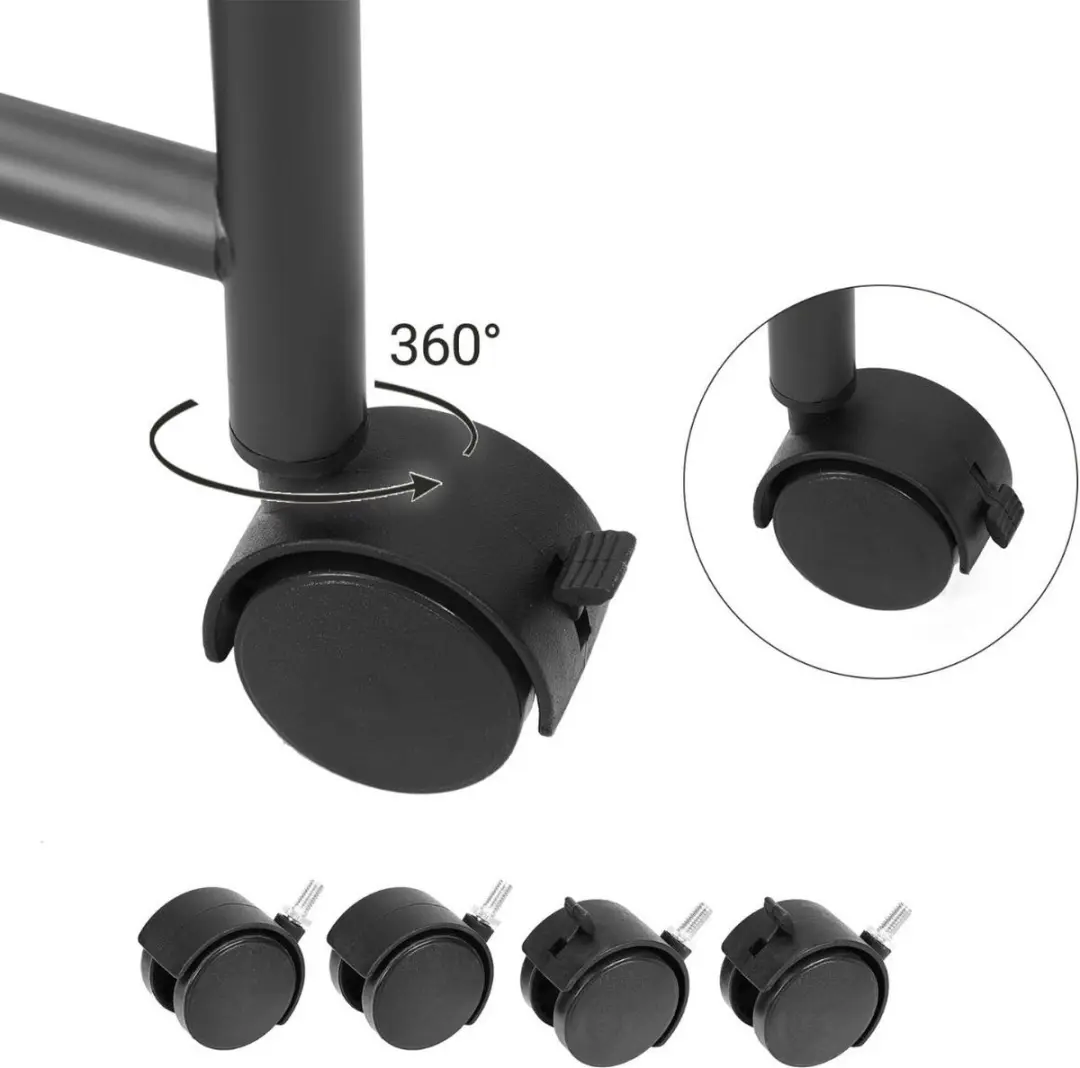 Songmics XL Wassorteerder 104L - 4 Zakken - Zwart - afbeelding 6 van 6