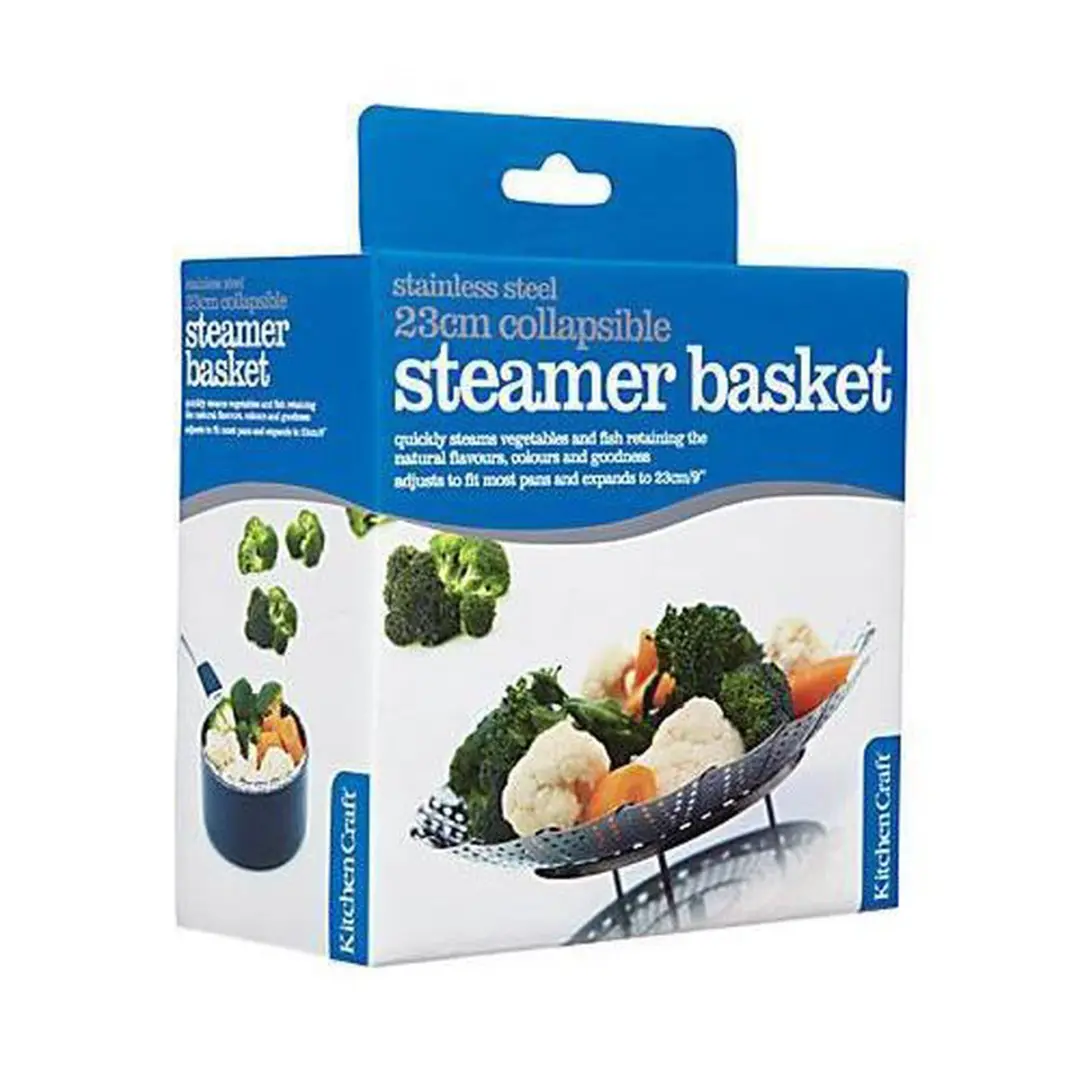 KitchenCraft Stoommand 23cm - Zilver - afbeelding 6 van 6