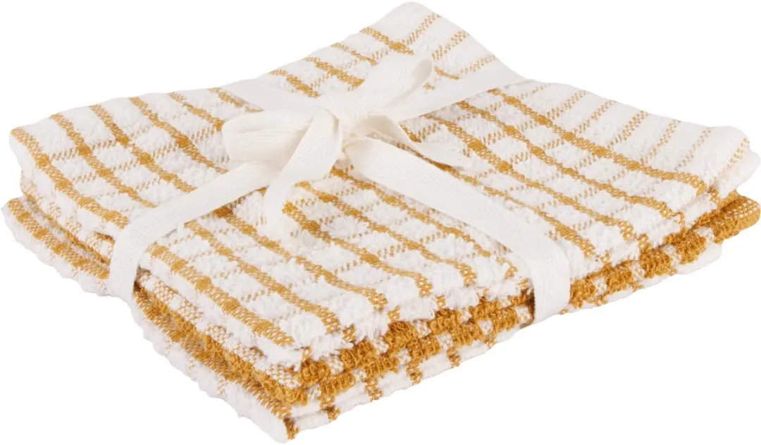 Cosy&Trendy Vaatdoeken Amber Gold - 3 Stuks 30x30cm Katoen