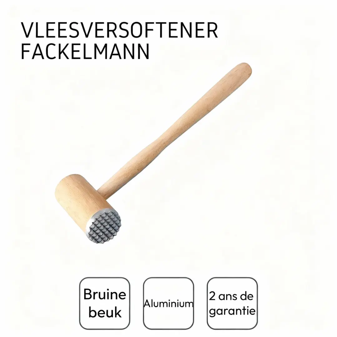 Fackelmann Wood Edition 31440 Vleesvermalser - Bruin hout
