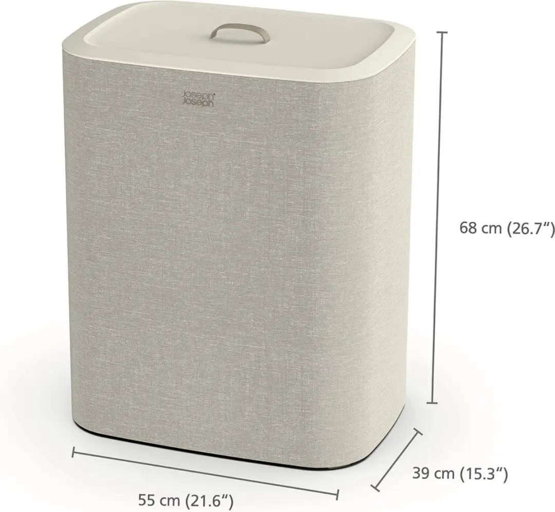 Joseph Joseph Tota Wasmand 90L - 2 Compartimenten Ecru