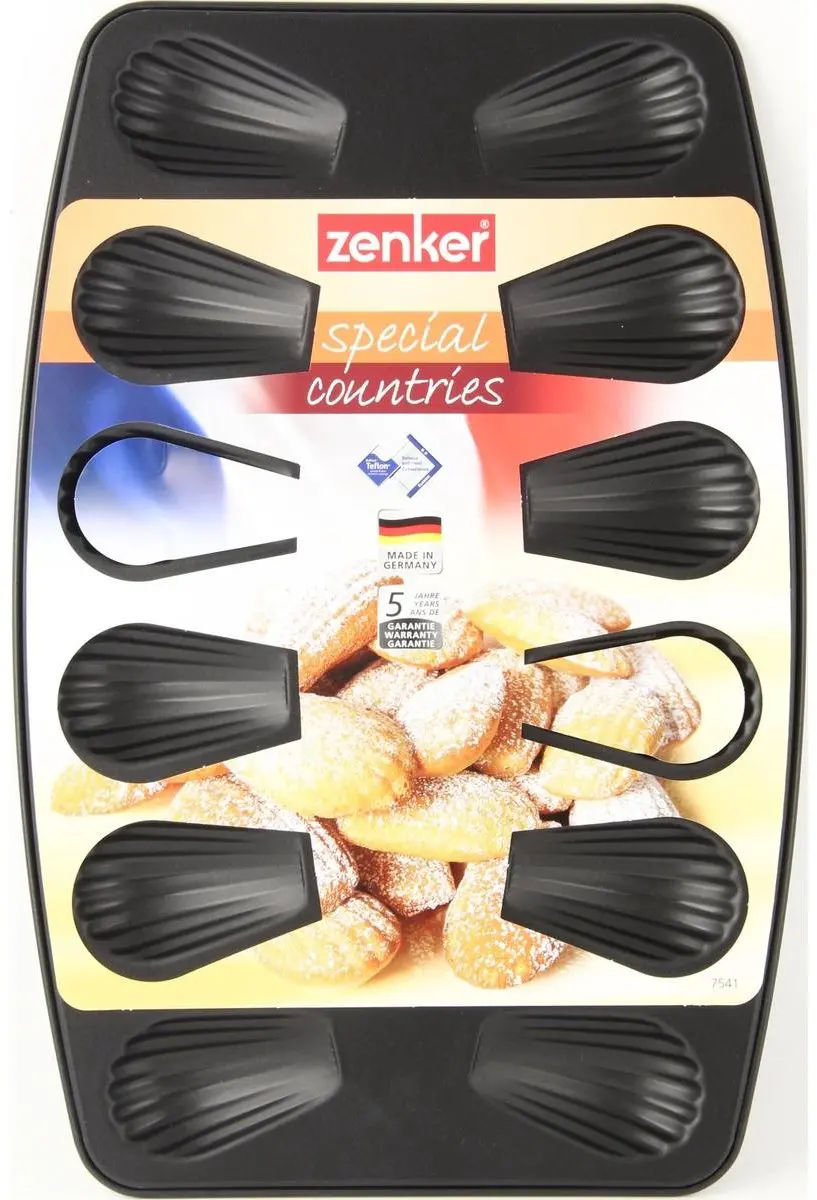 Zenker Special Countries Madeleines Mal 26x39cm - Zwart