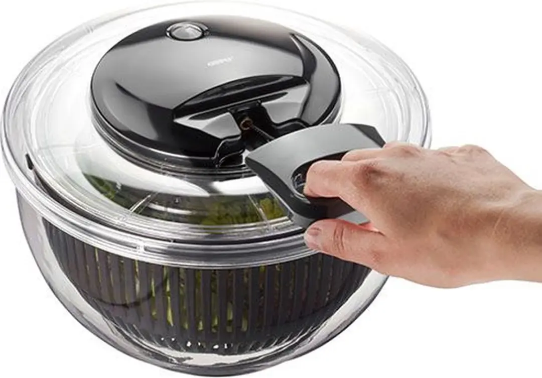 GEFU PULLIT Slacentrifuge 4,5L - Ø25cm - Transparant/Zwart