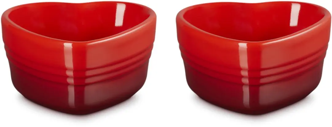 Le Creuset Ramekin Hart 11cm - 0,3L - 2 Stuks - Kersenrood