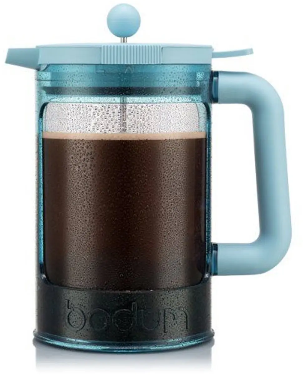 Bodum Bean Cafetière K11683-760S 1.5L - 12 Koppen - Blauw
