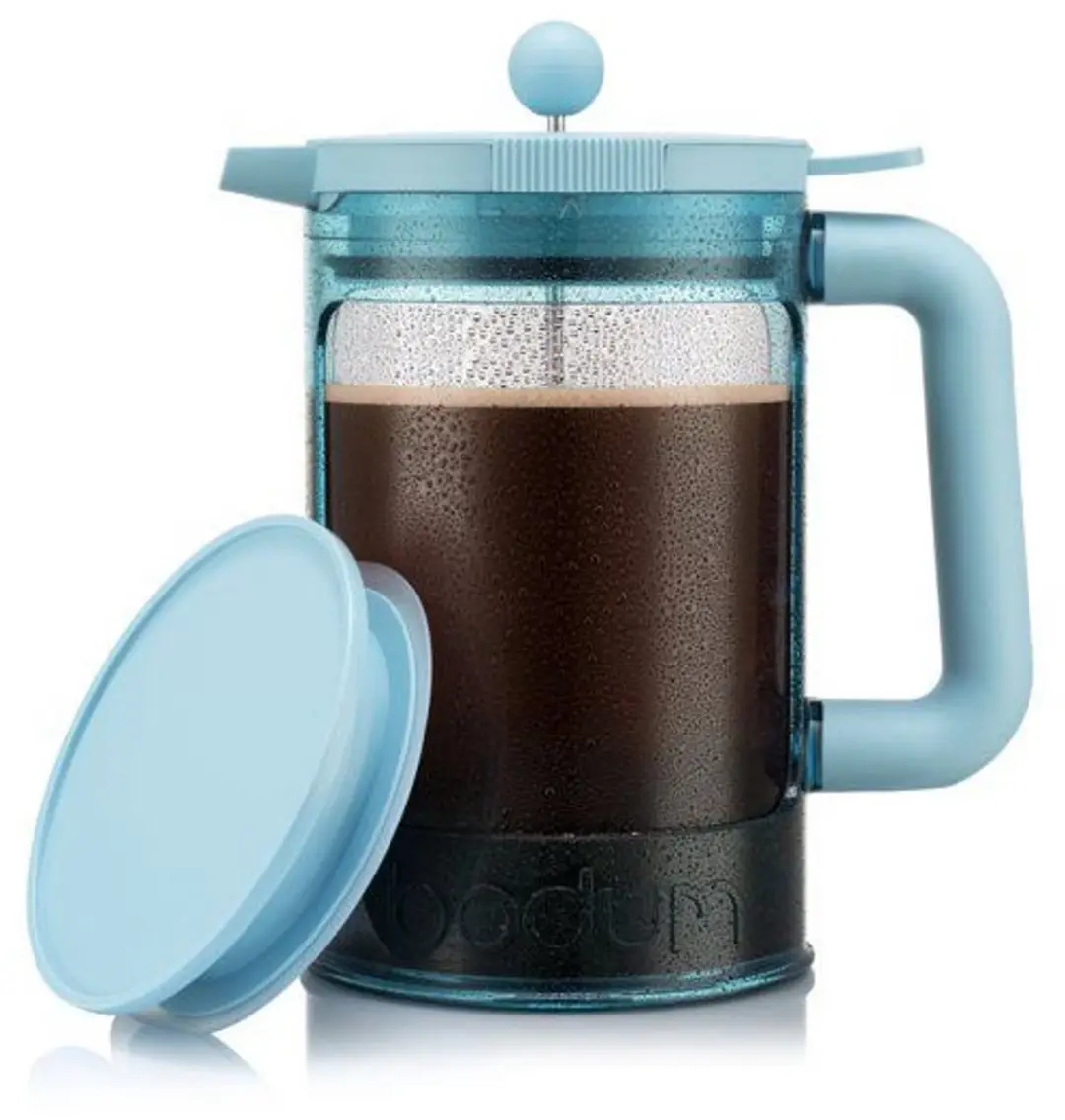 Bodum Bean Cafetière K11683-760S 1.5L - 12 Koppen - Blauw - afbeelding 6 van 6