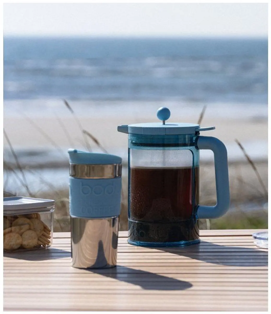 Bodum Bean Cafetière K11683-760S 1.5L - 12 Koppen - Blauw