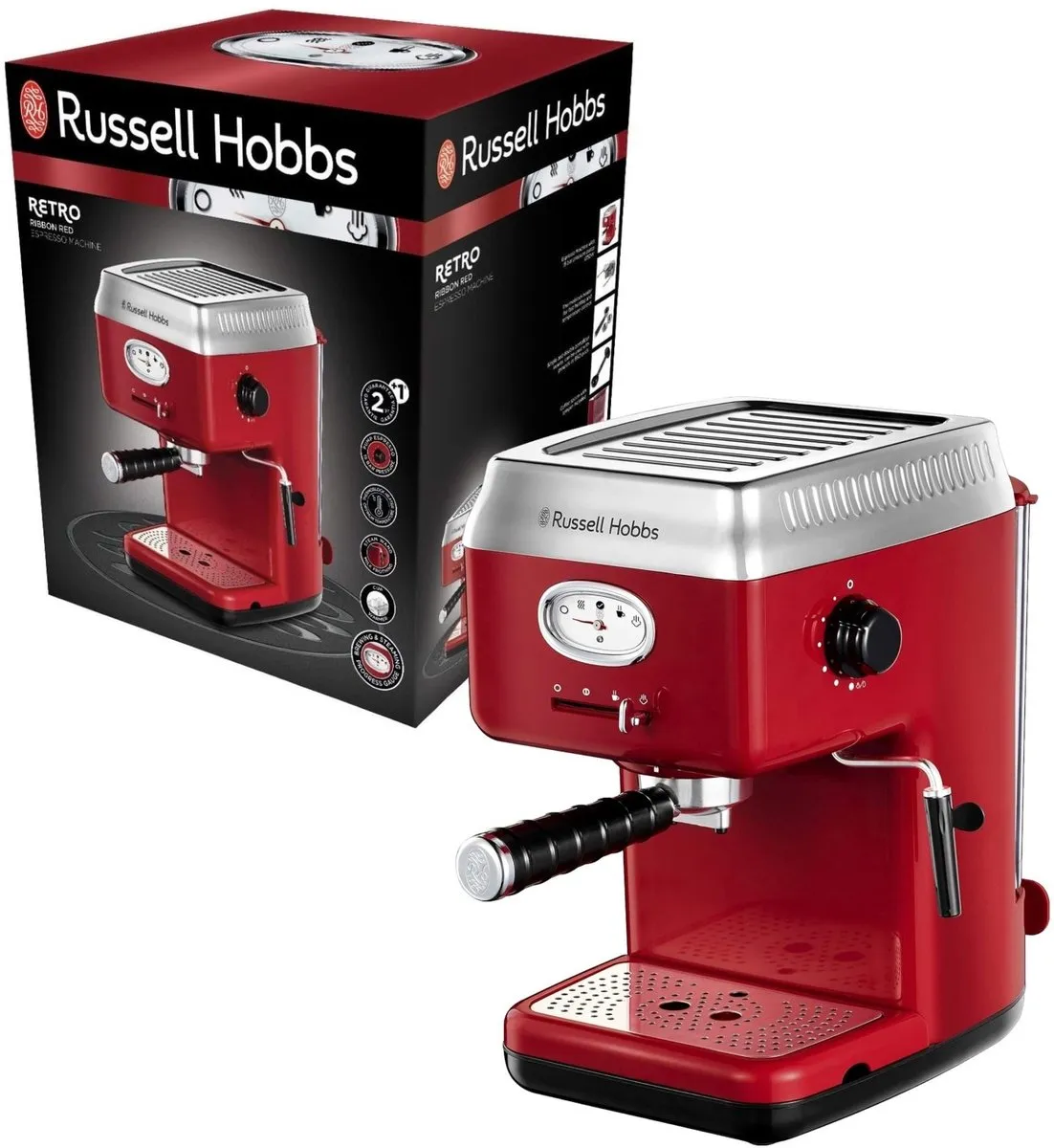 Russell Hobbs Retro Espressomachine 1350W