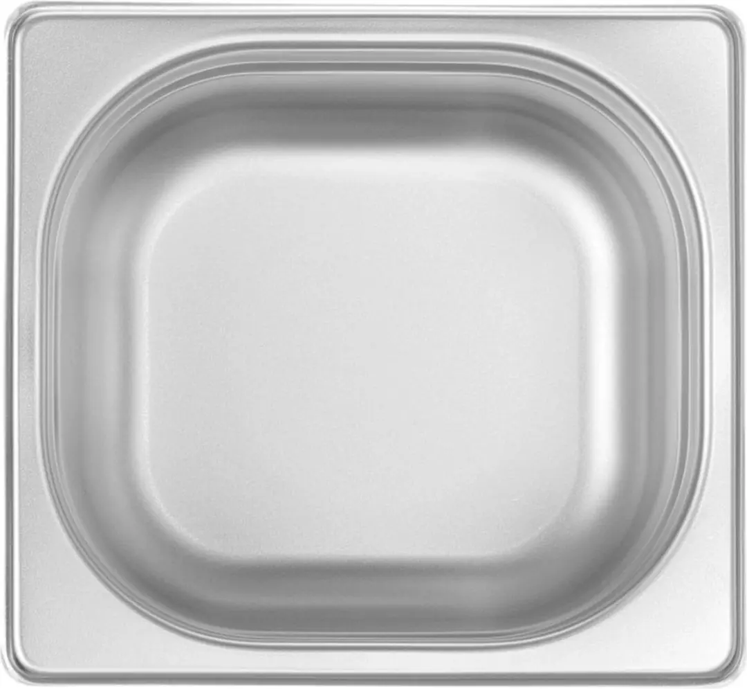 HENDI Gastronormbak 1,6L - 100mm - Roestvrij Staal