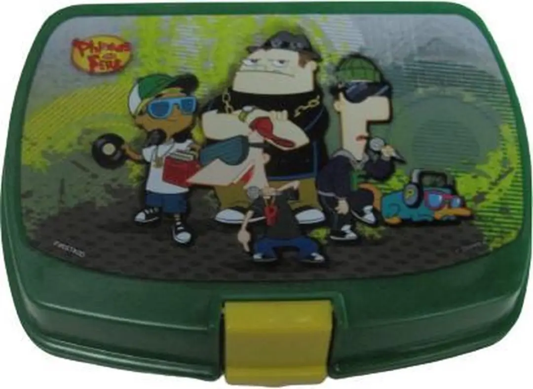 Disney Phineas & Ferb Broodtrommel Groen