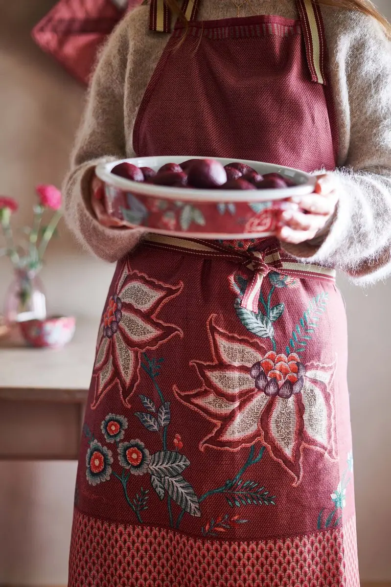 Pip Studio Flower Festival Kookschort - Donkerroze