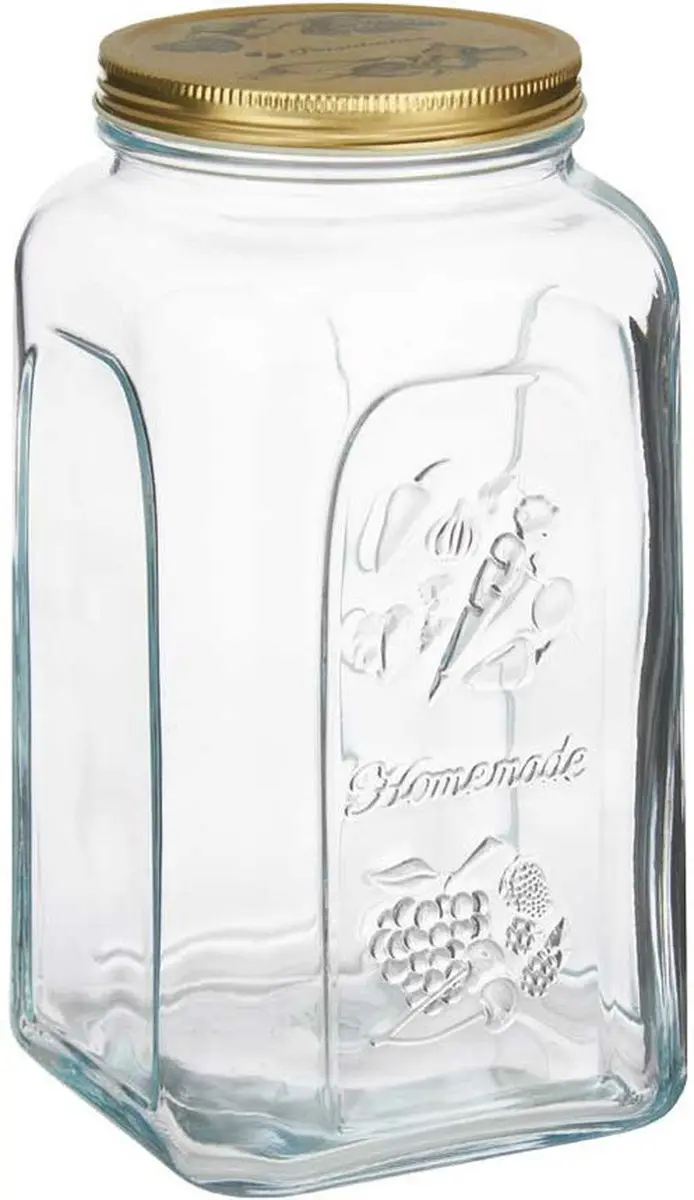 Pasabahce Square Voorraadpot 3L - 3 Stuks