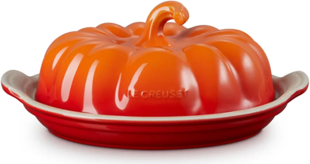 Le Creuset Botervloot "Pompoen" - Oranjerood