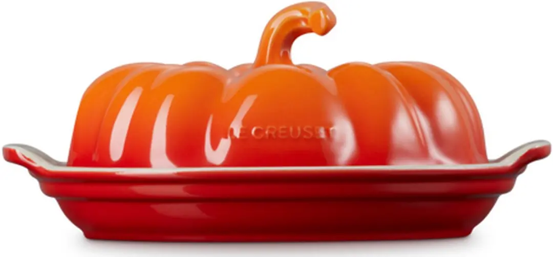Le Creuset Botervloot "Pompoen" - Oranjerood