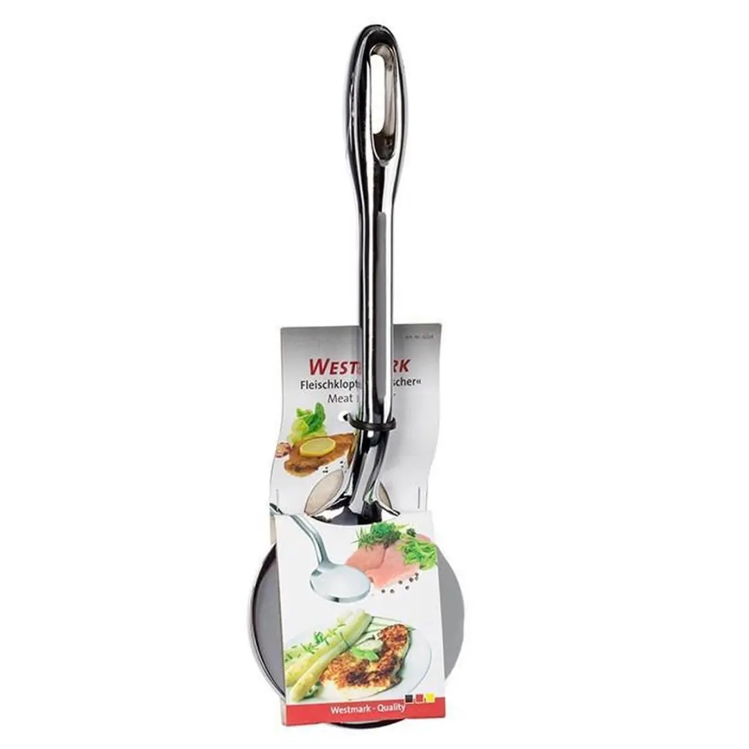 Westmark Extra Grote Vleesklopper 29cm - Gegoten Zink - Zilver