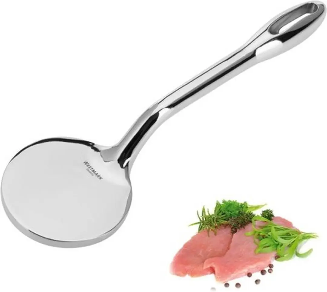 Westmark Extra Grote Vleesklopper 29cm - Gegoten Zink - Zilver