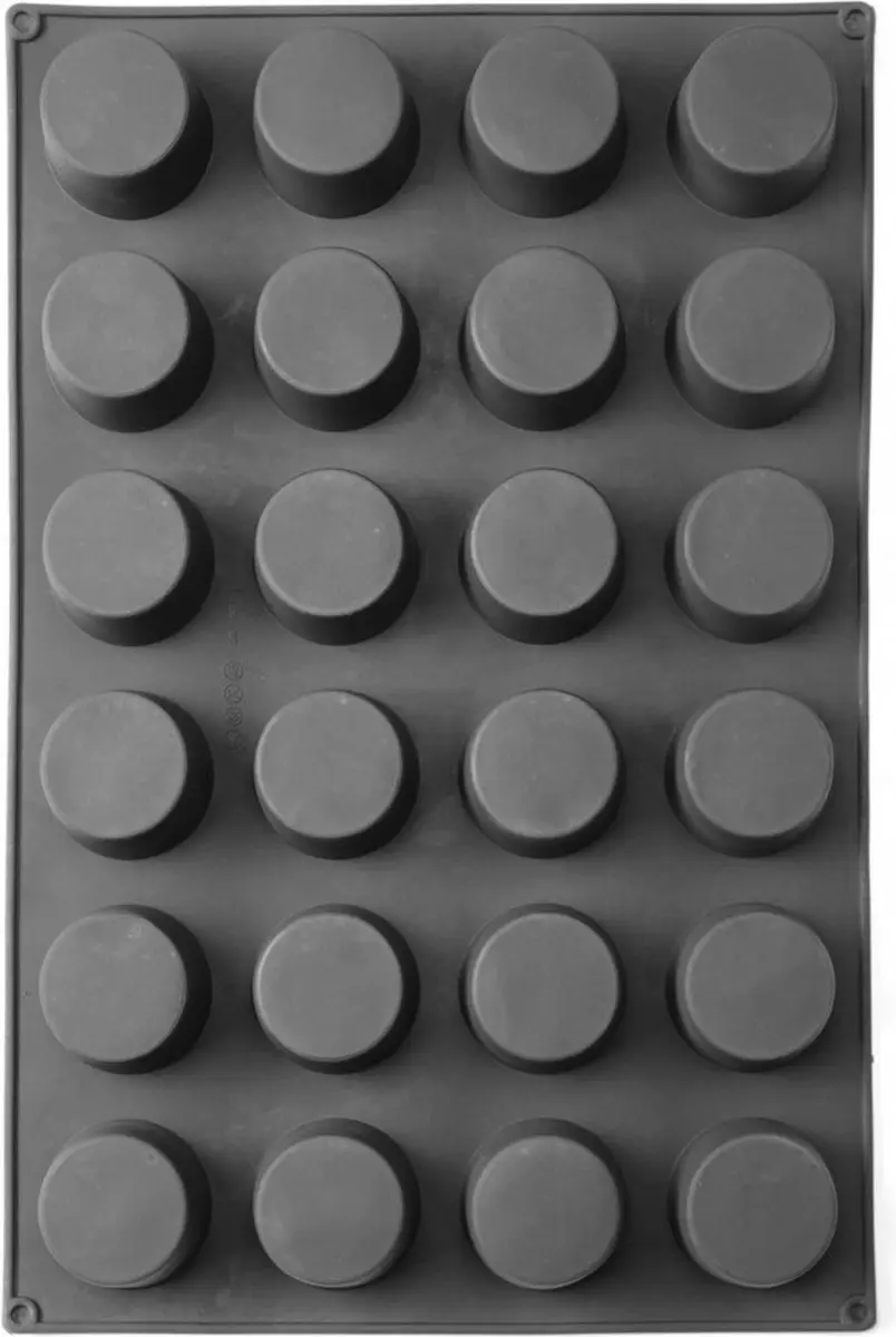 HENDI Siliconen Muffinvorm 24 Stuks - Antraciet