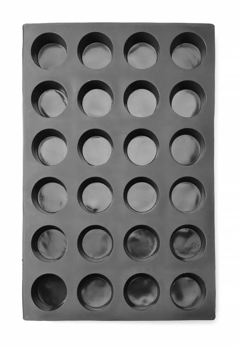 HENDI Siliconen Muffinvorm 24 Stuks - Antraciet
