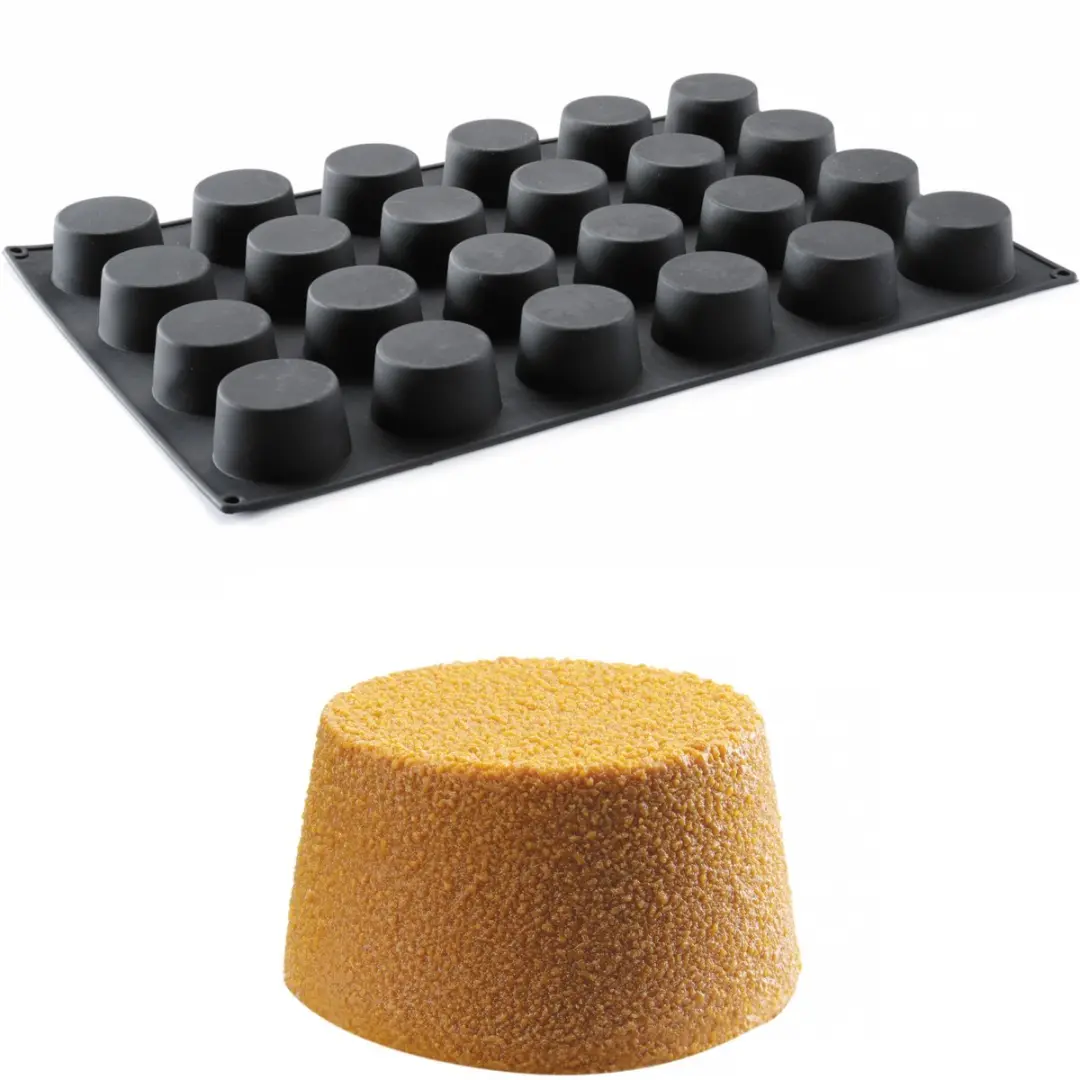 HENDI Siliconen Muffinvorm 24 Stuks - Antraciet