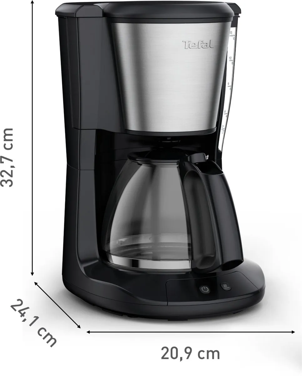 Tefal Subito CM5S1D Filterkoffiezetapparaat 1.25L - 15 Kopjes - Zwart