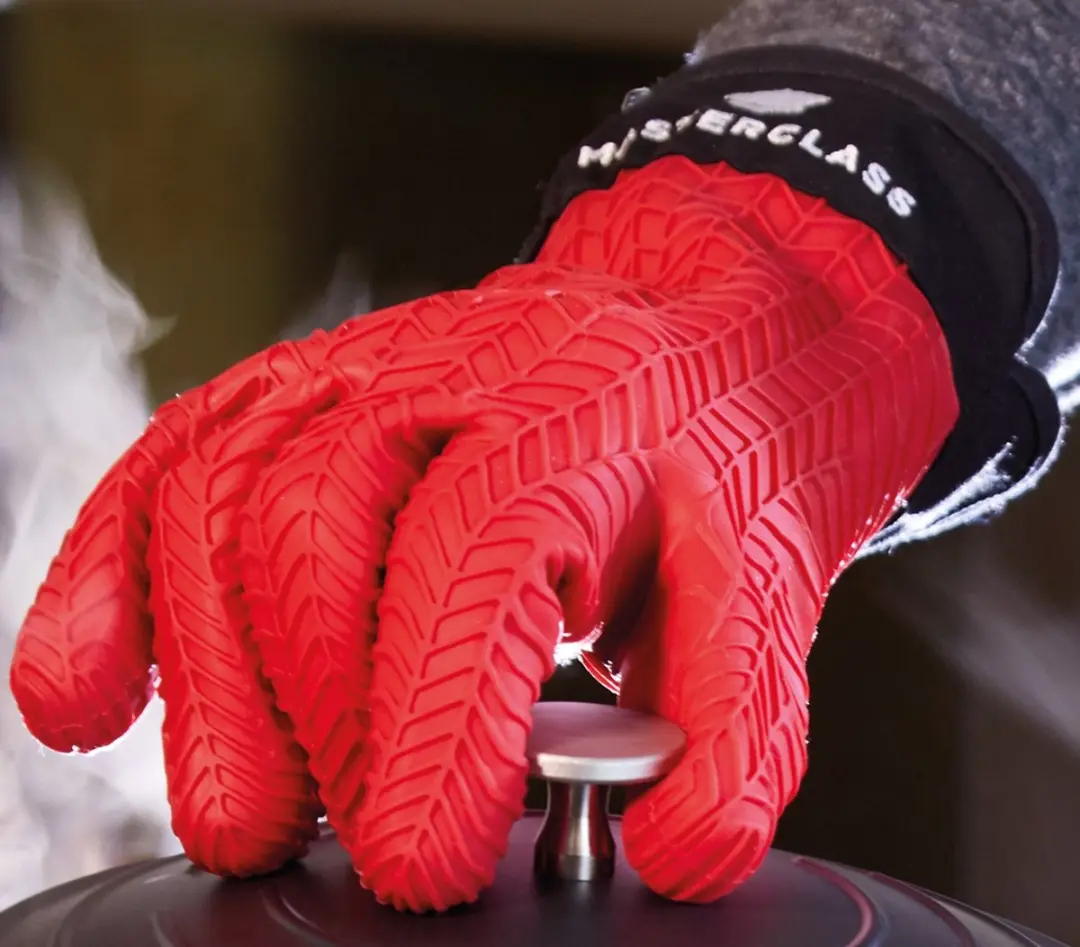 MasterClass Silicone Ovenwant Rood - Fleecevoering - afbeelding 2 van 6
