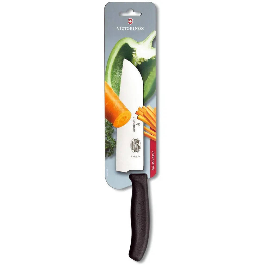Victorinox Santokumes Fibrox 17cm - Zwart