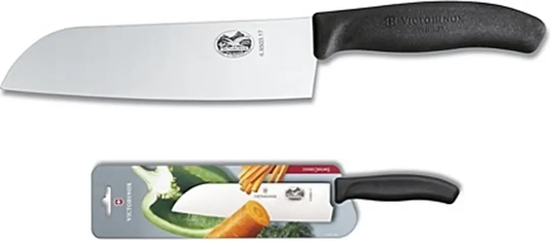 Victorinox Santokumes Fibrox 17cm - Zwart