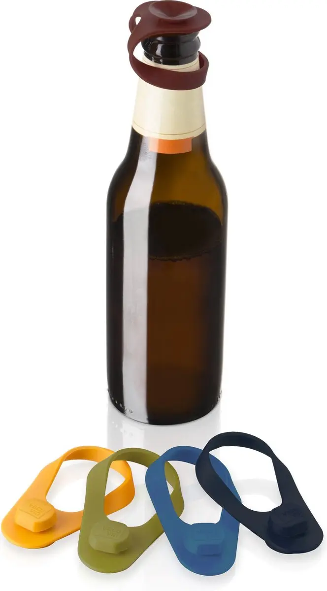VacuVin Flesmarker & Stopper Set