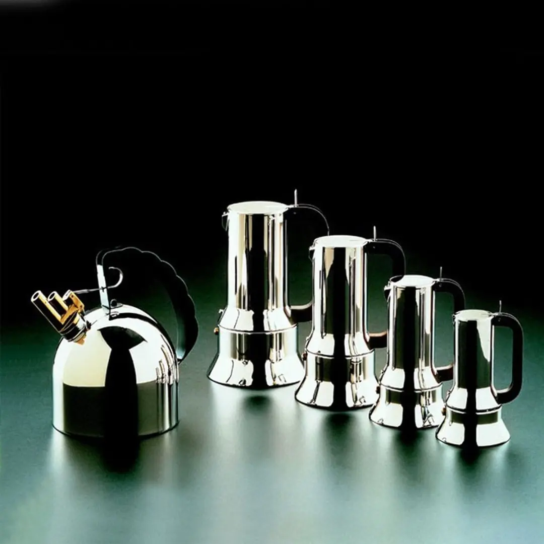 Alessi Espresso Koffiezetter 6-kops - Zilver