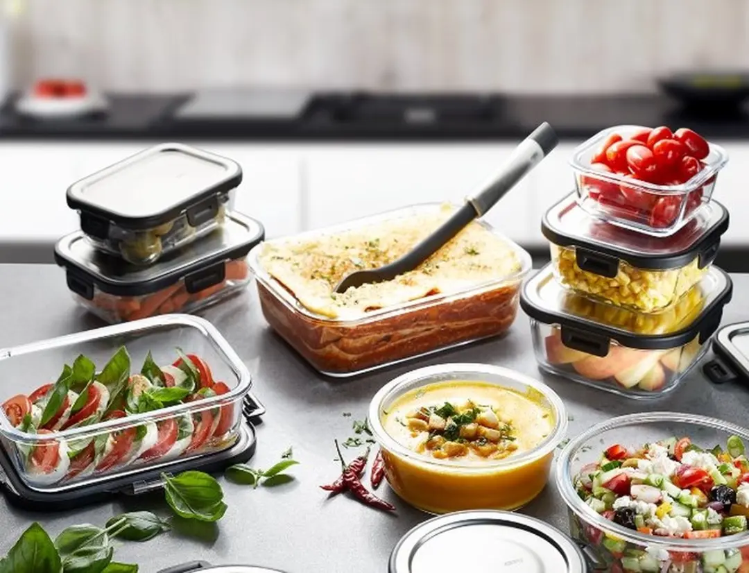 GEFU Vershoudbox Milo Glas - 400ml - Zilver