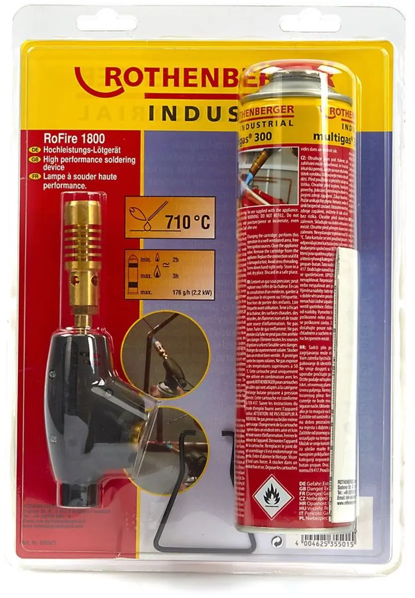 Rothenberger Gasbrander - 1800°C Wit - afbeelding 6 van 6