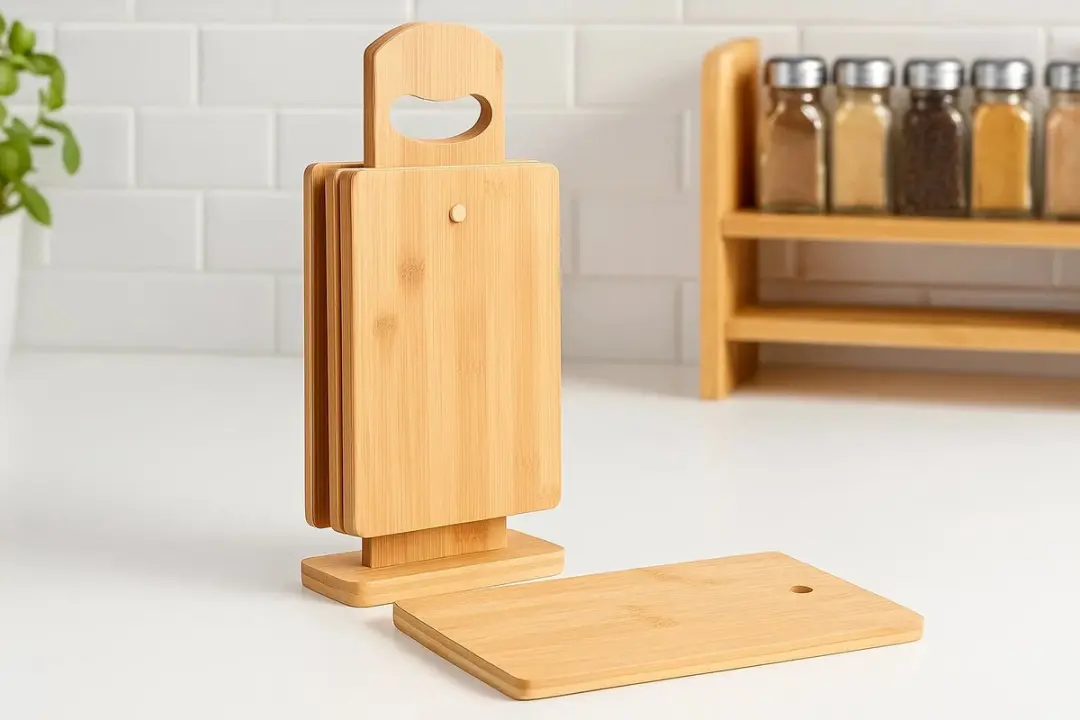 Cookinglife Organic Snijplankenset 4-delig Bamboe - 32,5x14cm