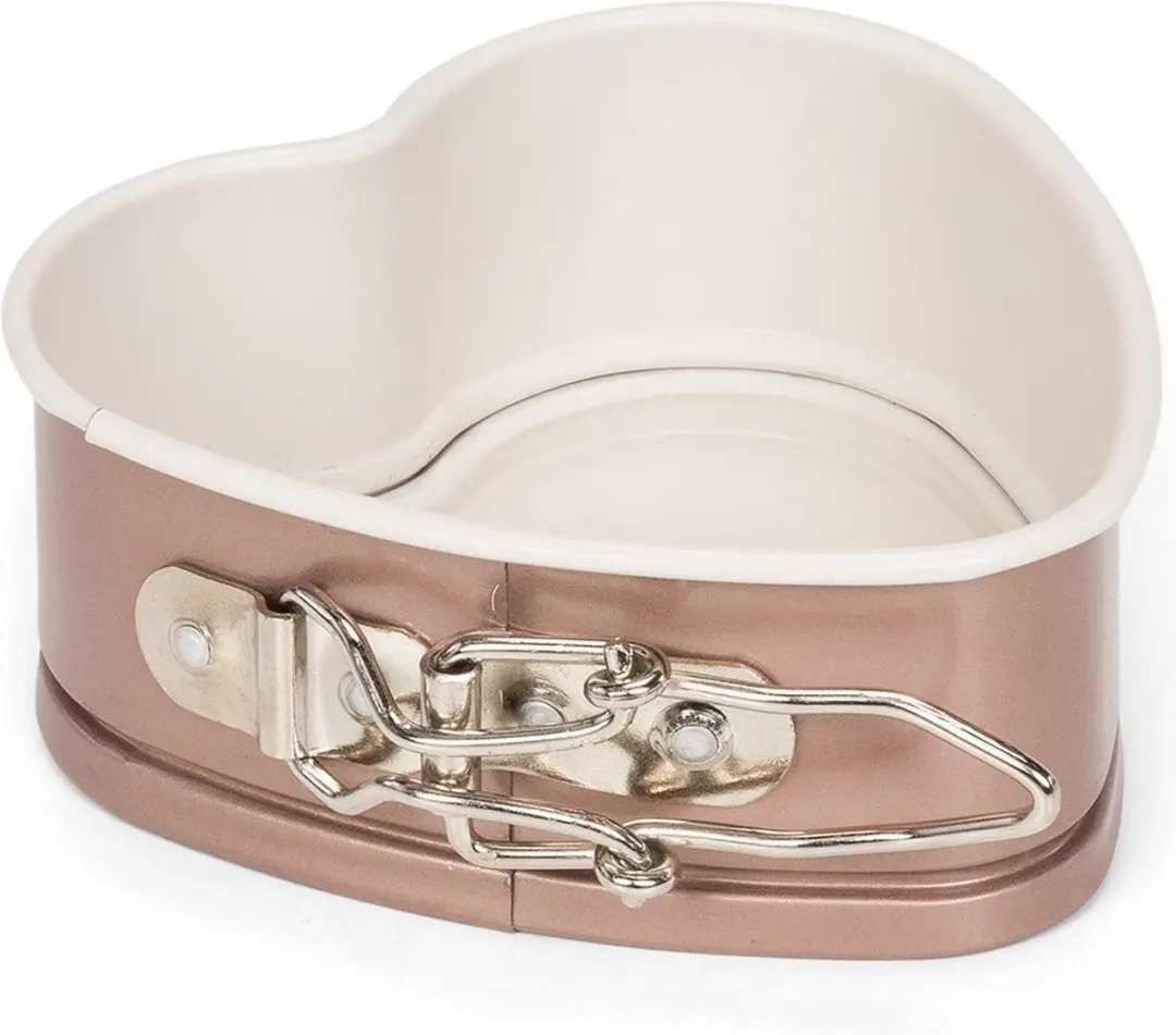 Patisse Mini Hart Springvorm Keramisch 12cm - Goudkleurig
