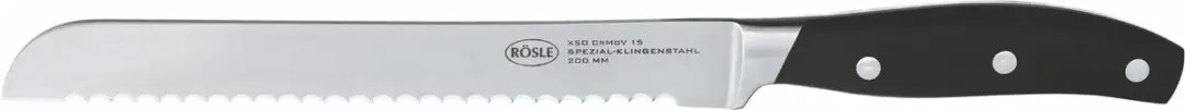Rösle Traditioneel Broodmes 20cm - Zwart